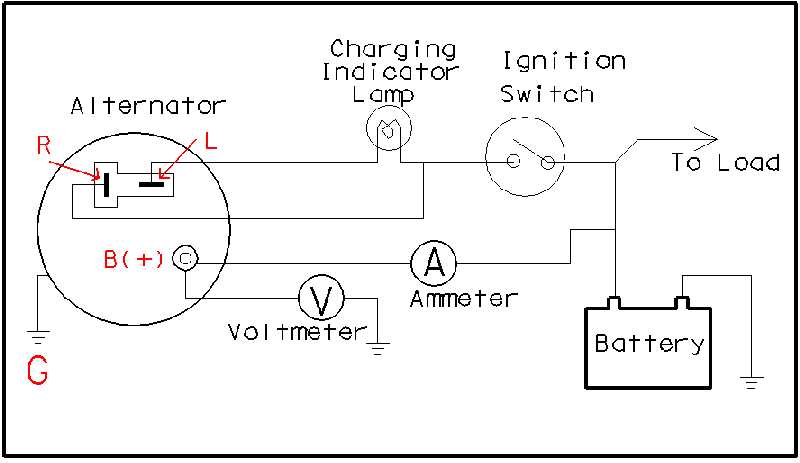 1 wire alternator wiring diagram