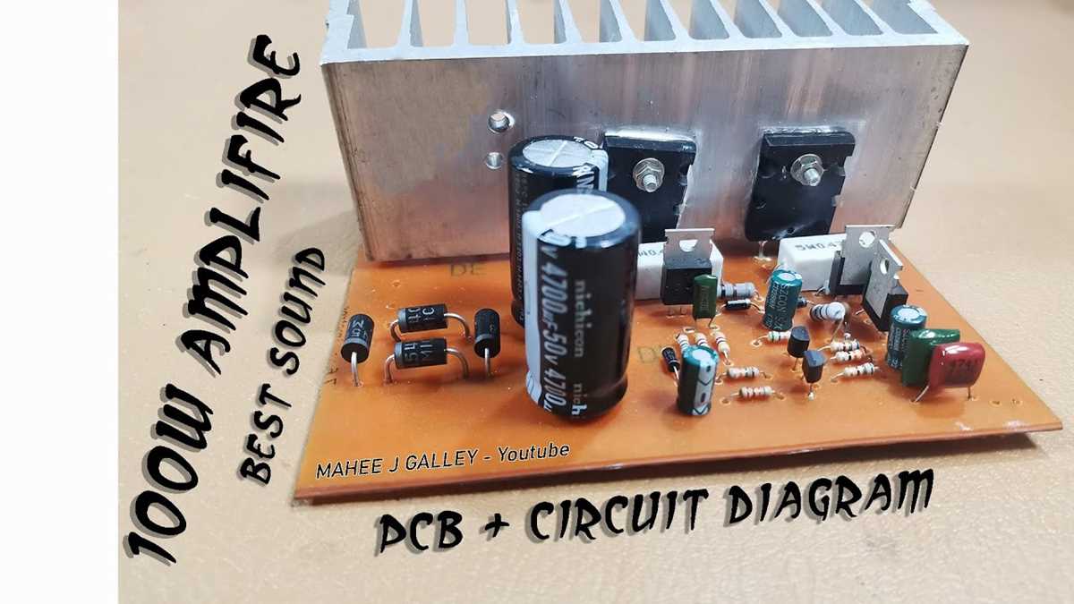 100 watts amplifier circuit diagram