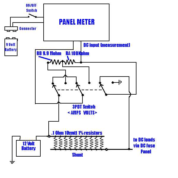 12 volt dc amp meter wiring diagram 12 volt dc amp meter wiring diagram
