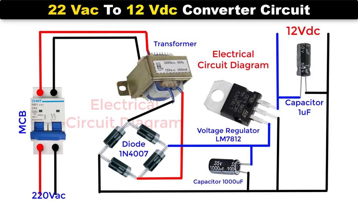 12v ac to 12v dc converter circuit diagram