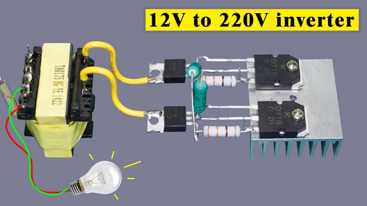 12v dc to 220v ac inverter circuit diagram