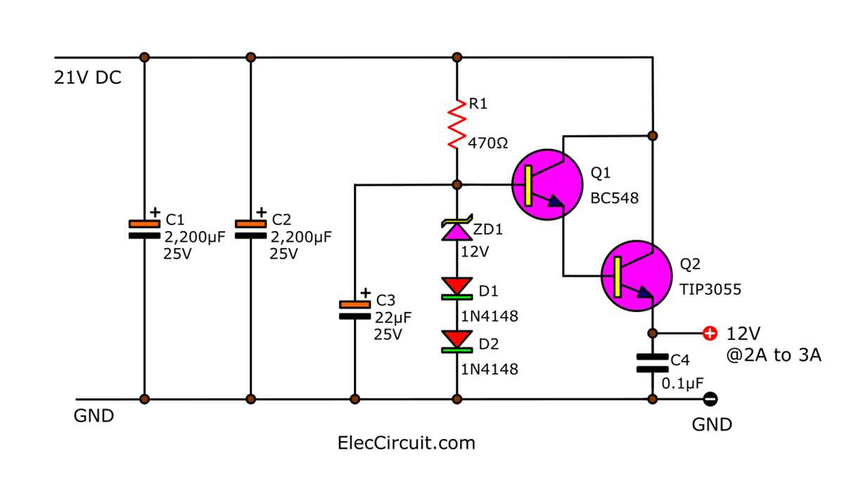 12v dc circuit diagram