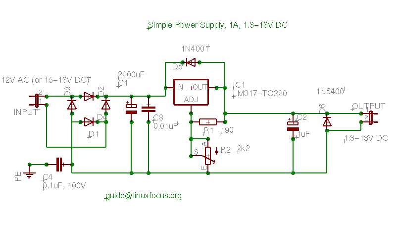 12v dc power supply circuit diagram 12v dc power supply circuit diagram