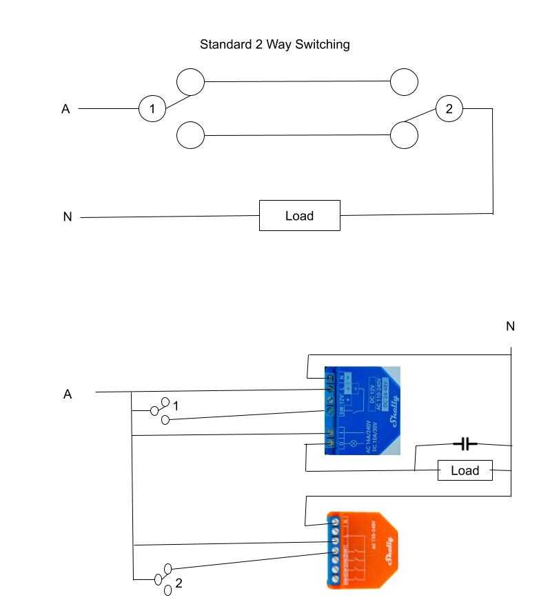 2 way circuit diagram 2 way circuit diagram