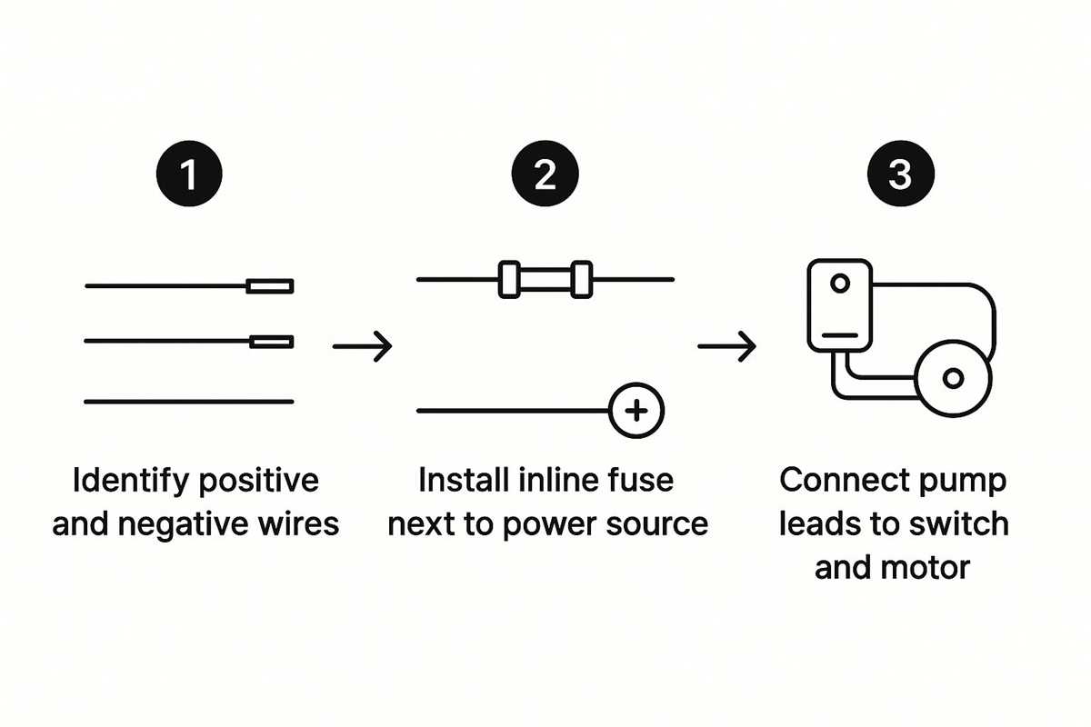 2 wire bilge pump wiring diagram