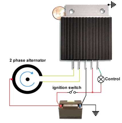 2 wire voltage regulator wiring diagram