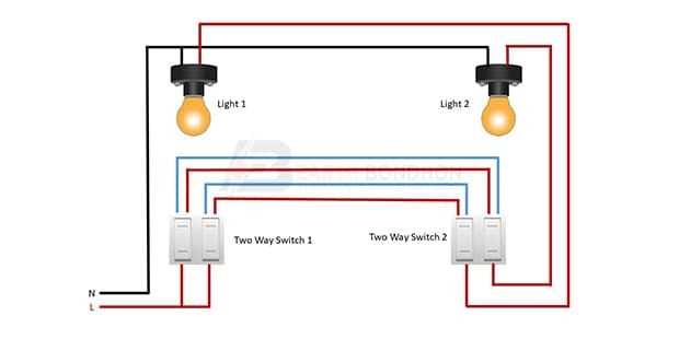 2 switch circuit diagram