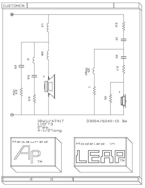 2 way passive crossover circuit diagram