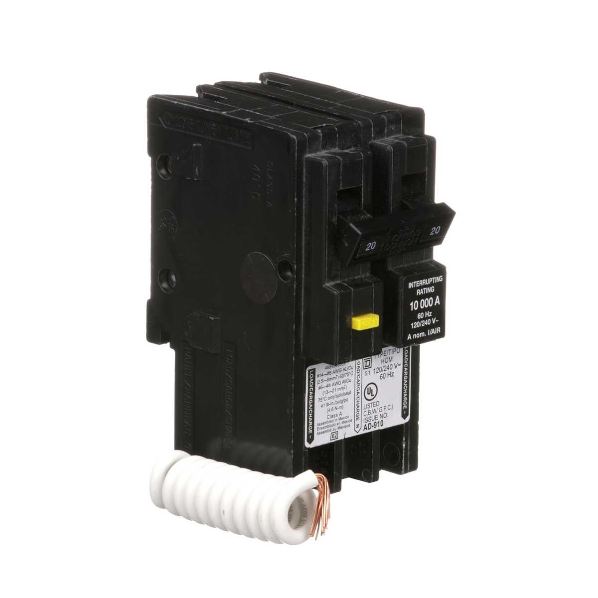 20 amp gfci breaker wiring diagram