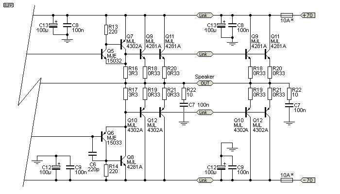 200w subwoofer amplifier circuit diagram