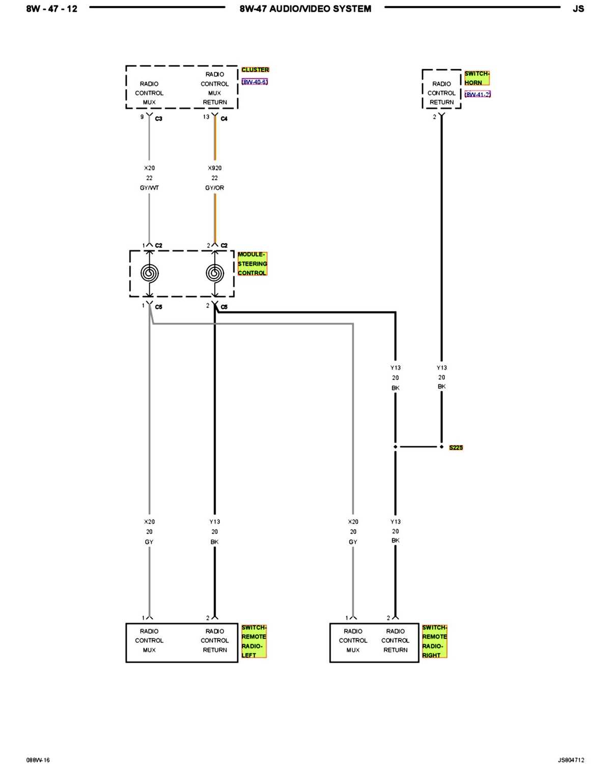 2013 dodge avenger radio wiring diagram