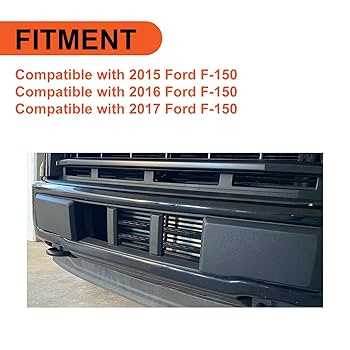 2015 ford f150 front bumper parts diagram