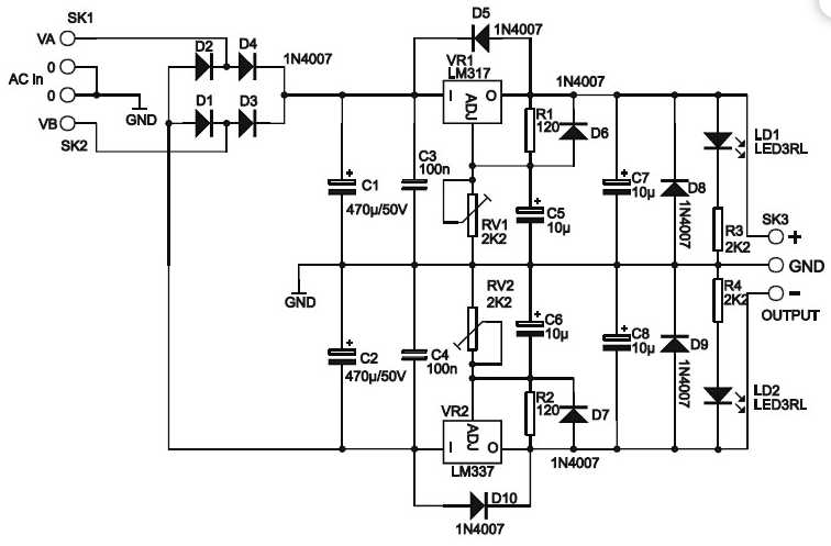 24v power supply circuit diagram