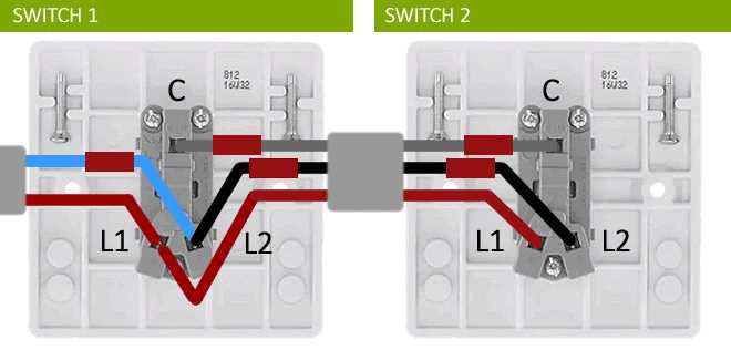2way light switch wiring diagram