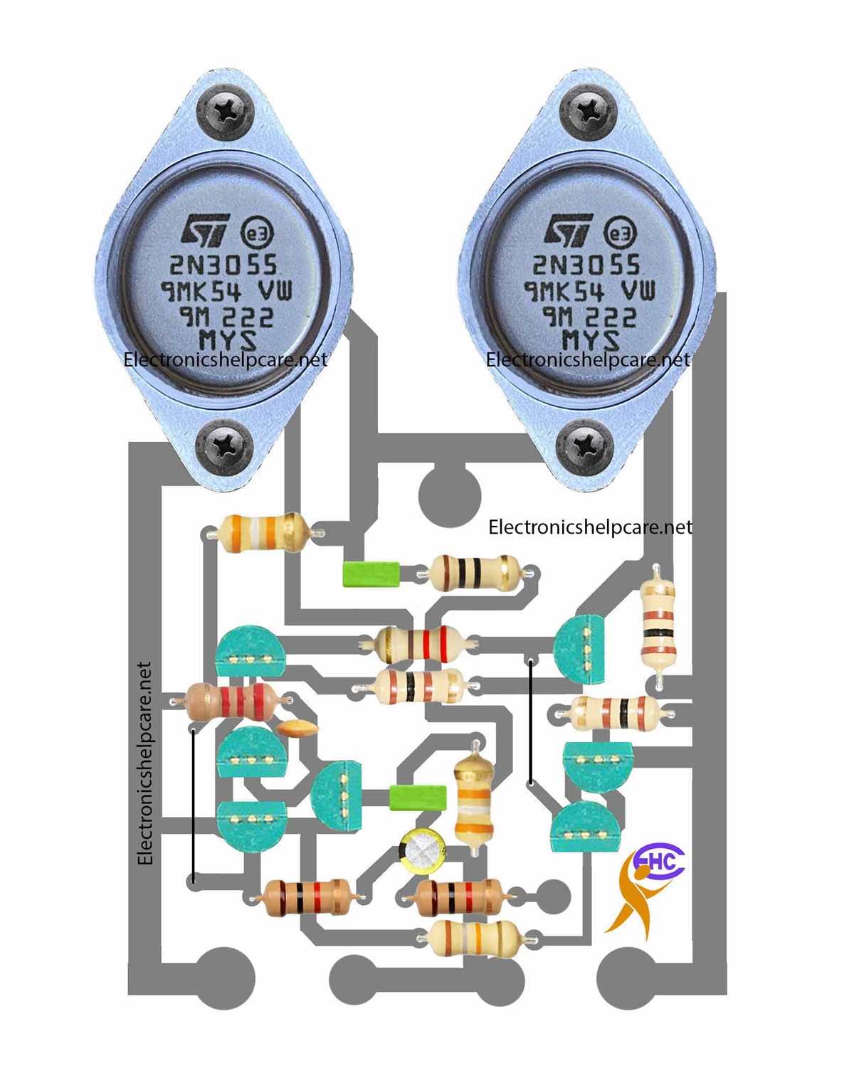 2n3055 circuit diagram
