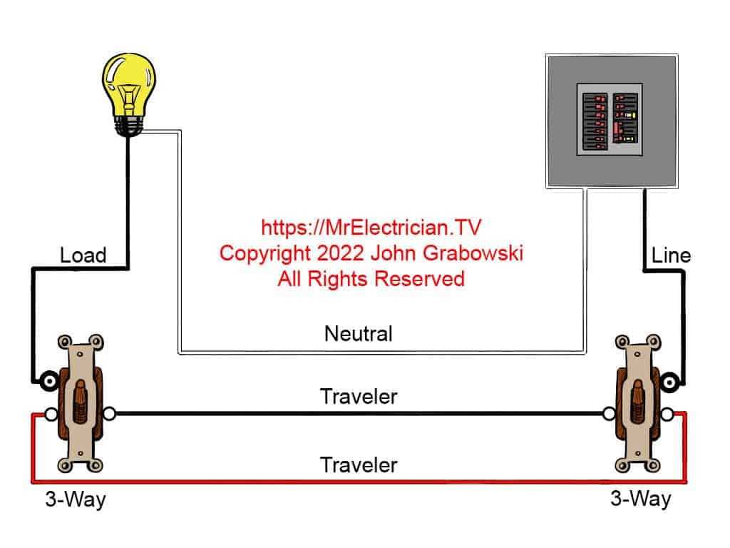 3 way light wiring diagram