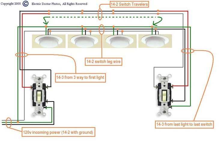 3 way switch 3 switches wiring diagram