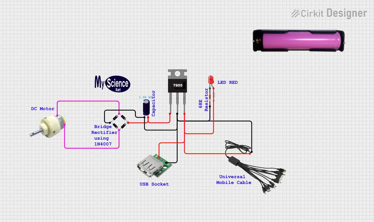 3.7v emergency light circuit diagram