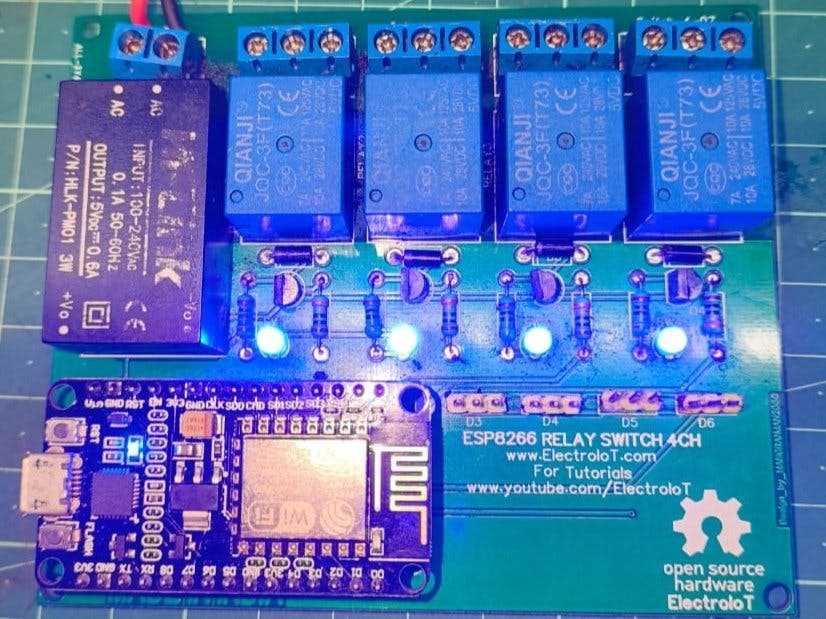 4 channel relay module circuit diagram