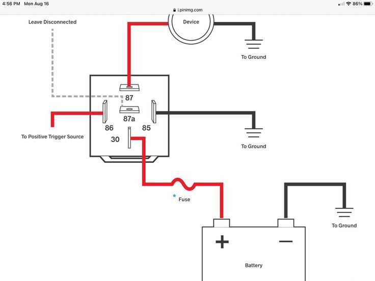 4 pin motorcycle starter relay wiring diagram