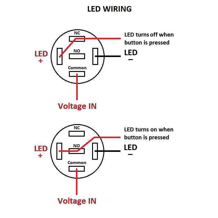 4 pin push button switch wiring diagram