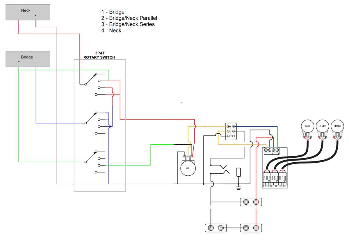 4 position rotary switch wiring diagram