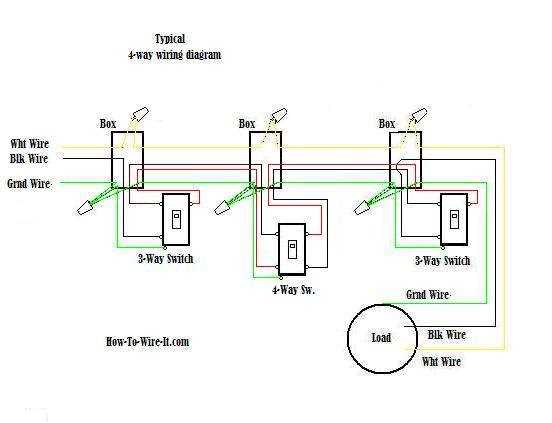 4 way lighting circuit diagram