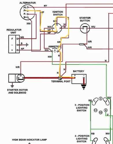 4 wire ignition switch wiring diagram