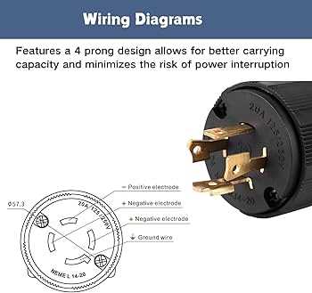4 prong twist lock plug wiring diagram