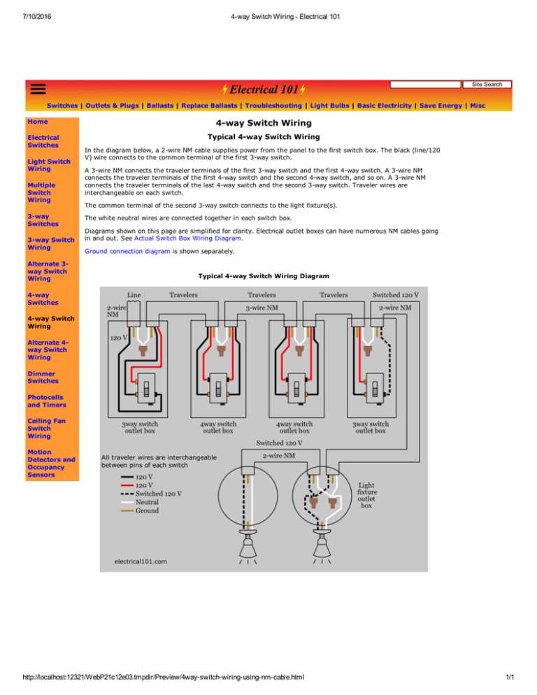 4 way wiring diagram