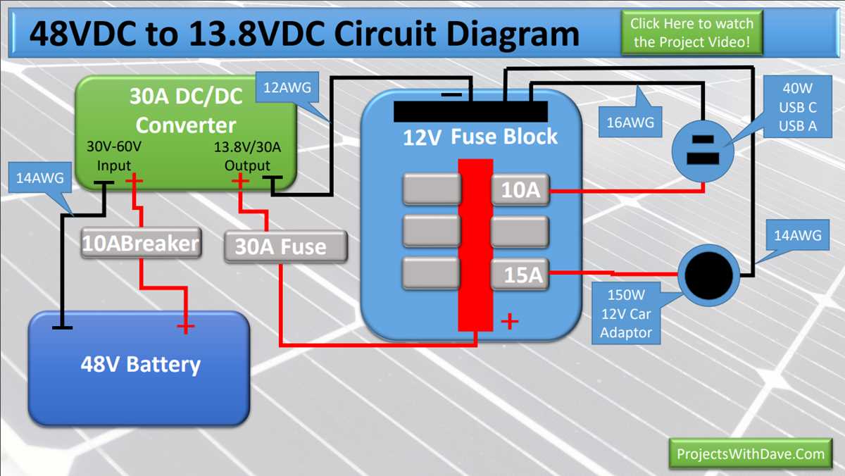 48v to 12v dc dc converter circuit diagram