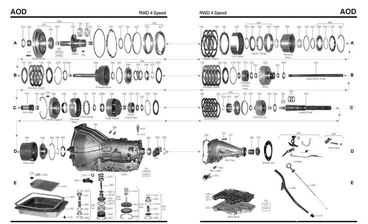 4l60e transmission parts diagram