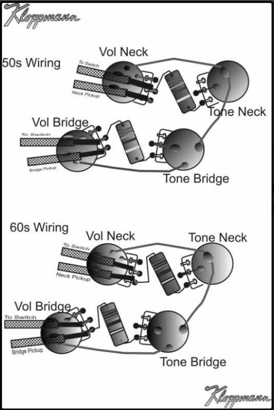 50s wiring les paul diagram