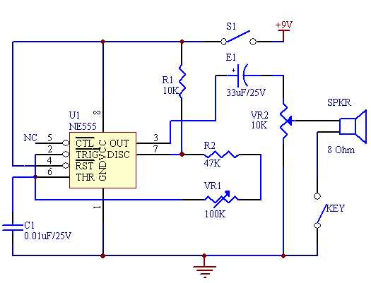 555 timer oscillator circuit diagram