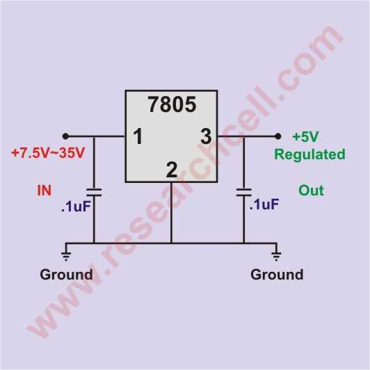 7805 circuit diagram