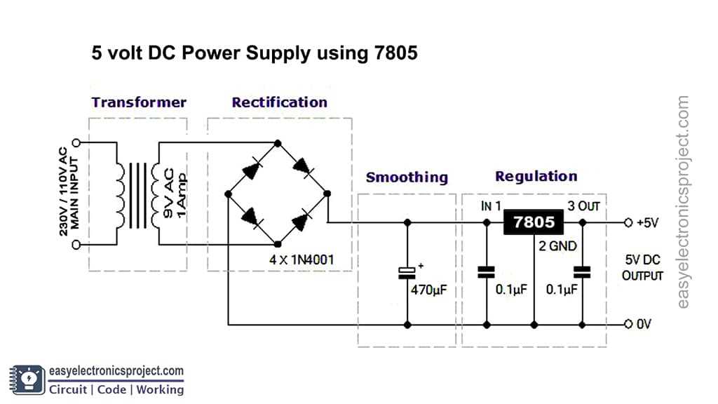 7805 circuit diagram