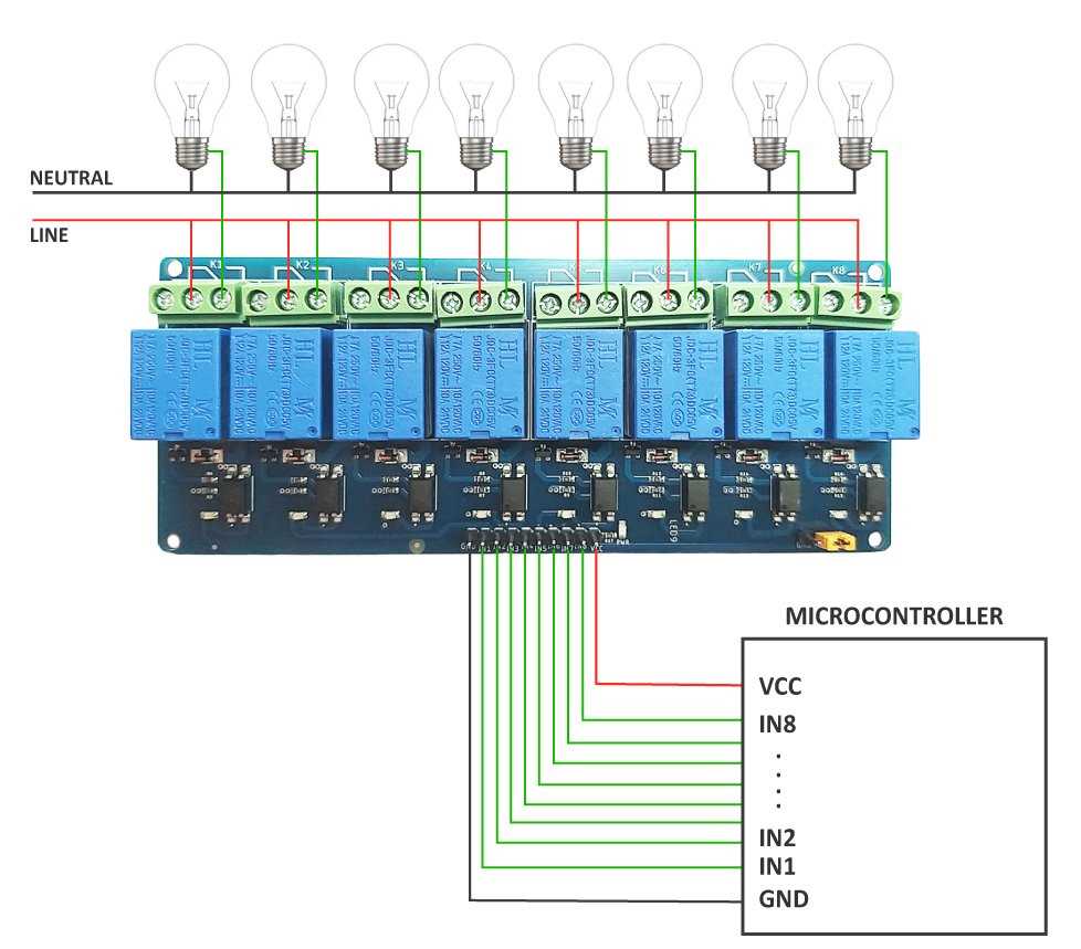 8 channel relay module circuit diagram