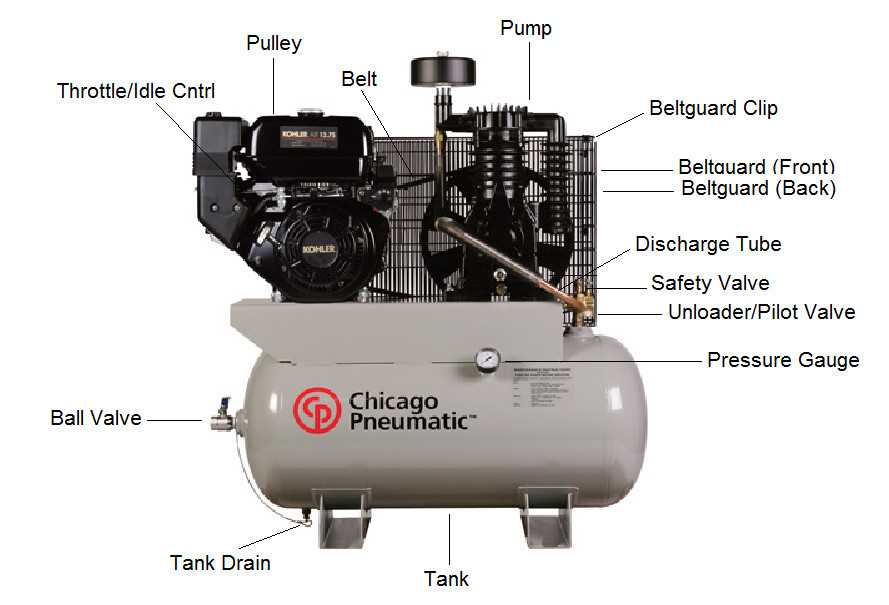 air compressor diagram parts