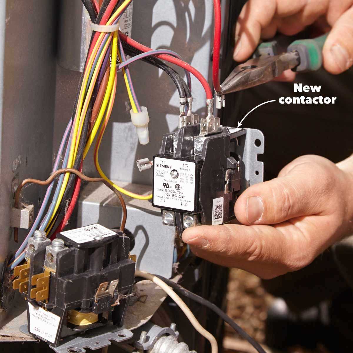 air conditioner contactor wiring diagram