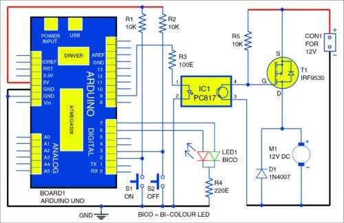 arduino board circuit diagram