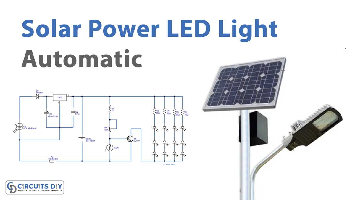 automatic solar light circuit diagram