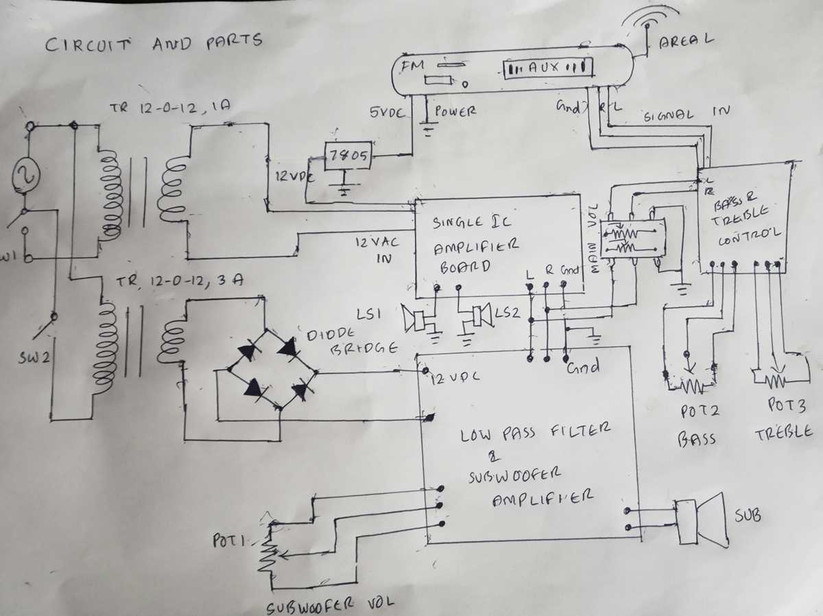 bass amplifier circuit diagram