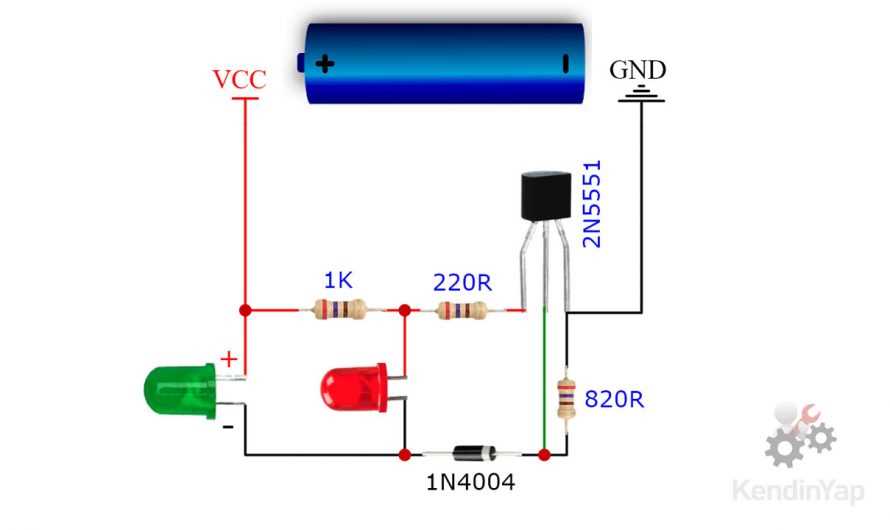 battery level indicator circuit diagram