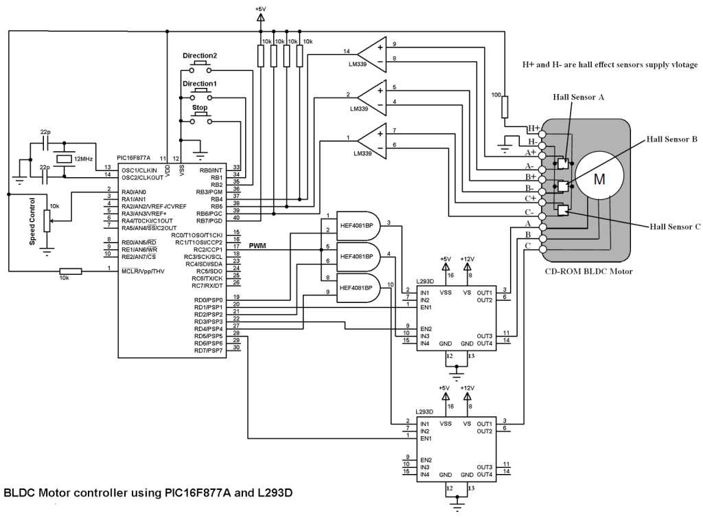 bldc motor circuit diagram