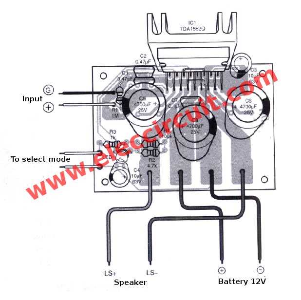 car amplifier circuit diagram