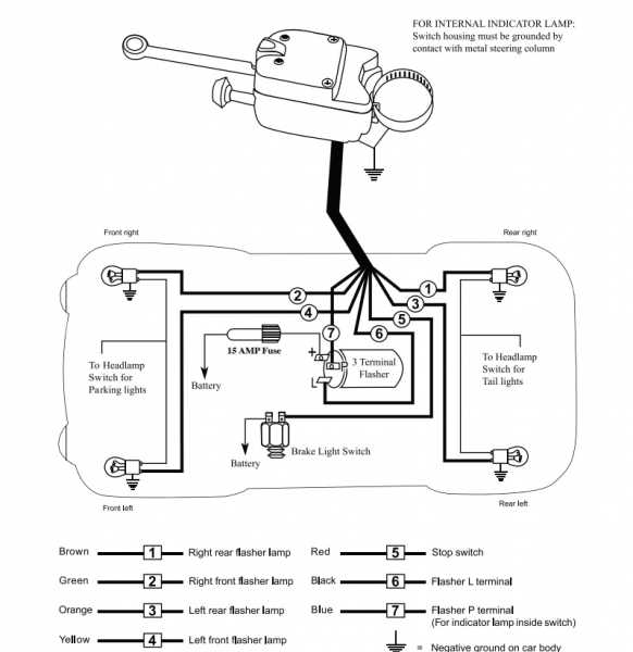 car indicator circuit diagram