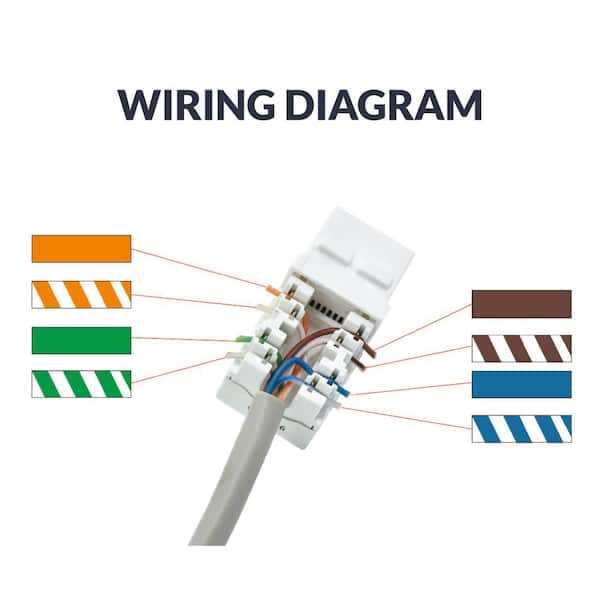 cat 5 wall jack wiring diagram
