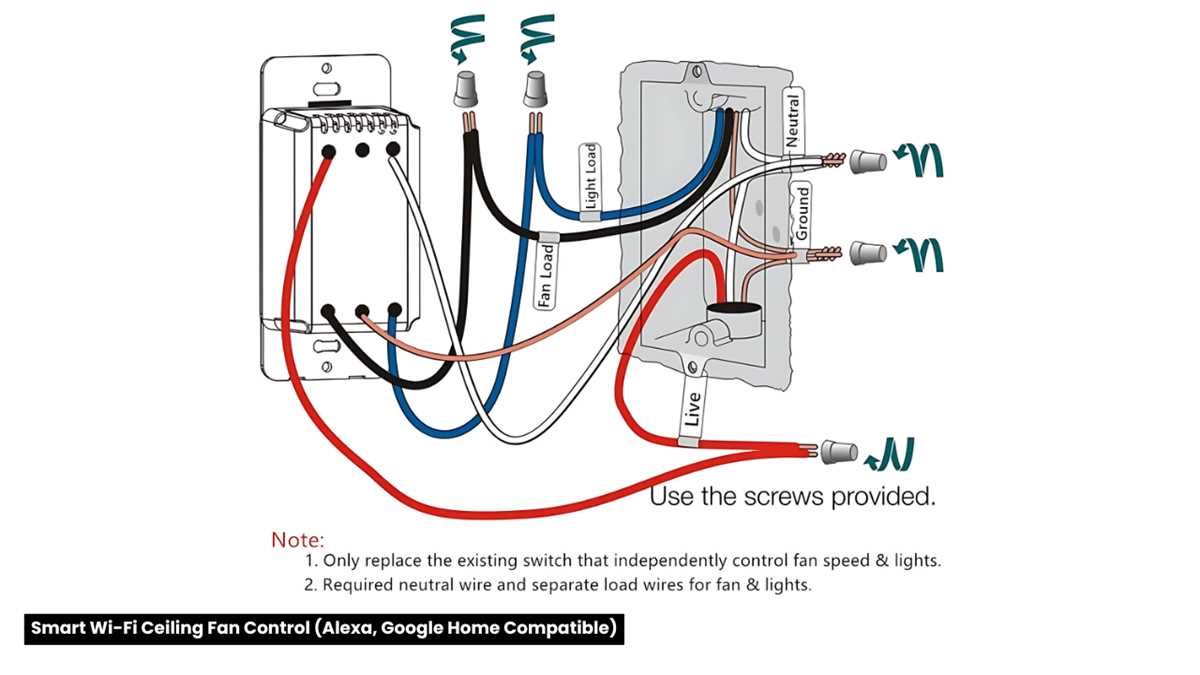 ceiling fan light switch wiring diagram