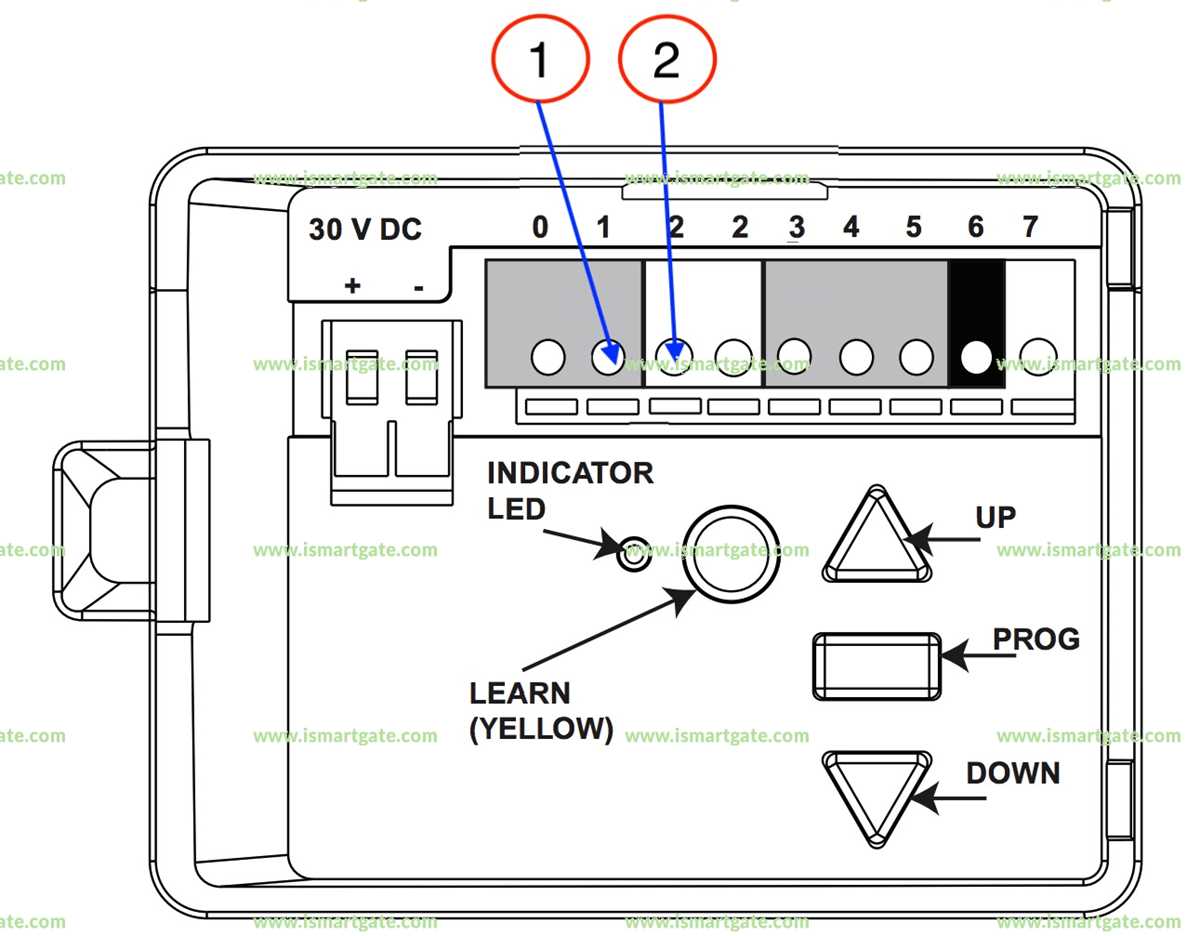 chamberlain garage door opener wiring diagram