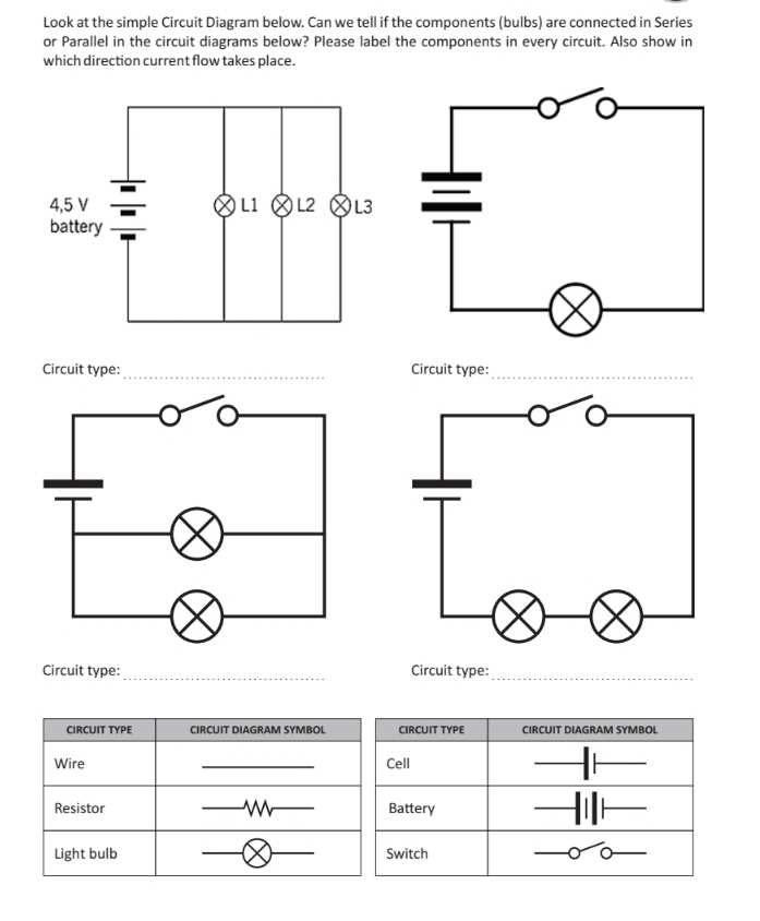 circuit diagram labels